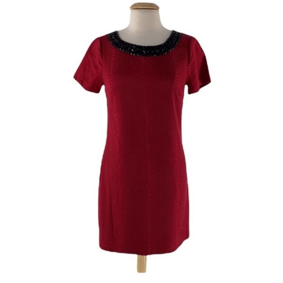 Halo Red Beaded Dress - Picture 2 of 12